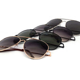 12 Pack: Oversized Gradient Spring Hinge Aviator Wholesale Sunglasses