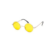 12 Pack: Small Circle Lennon Metal Color Wholesale Sunglasses