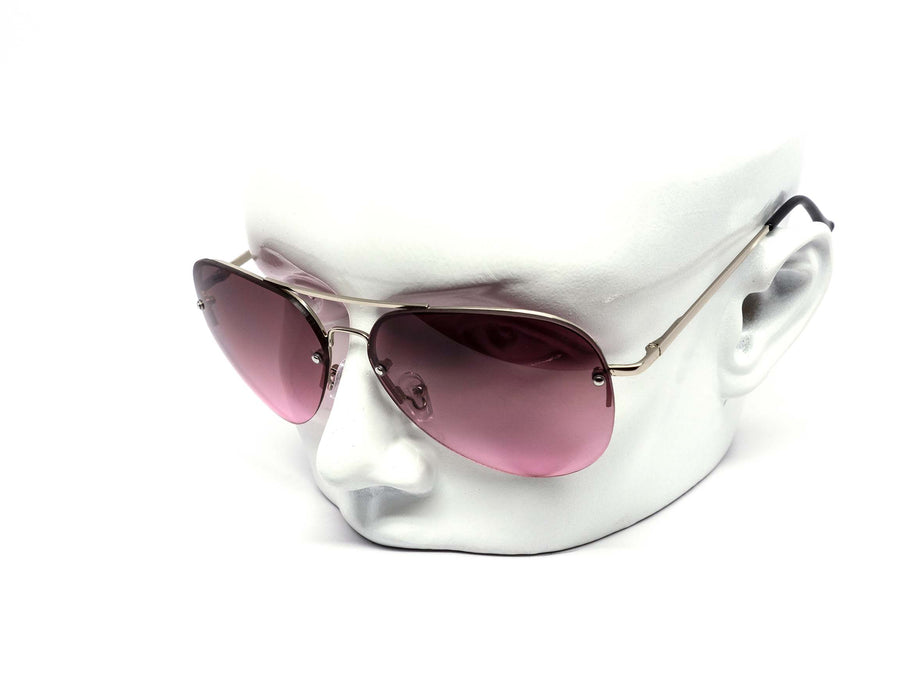 12 Pack: Rimless Duotone Metal Aviator Wholesale Sunglasses