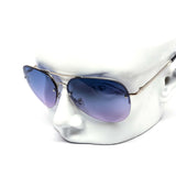 12 Pack: Rimless Duotone Metal Aviator Wholesale Sunglasses