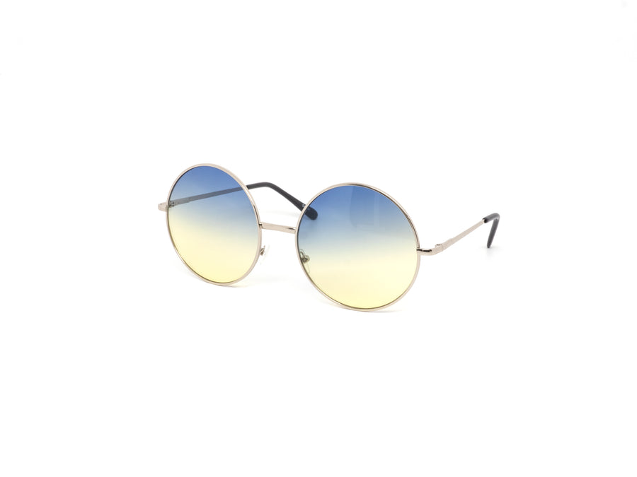 12 Pack: Oversized Circle Color Gradient Wholesale Sunglasses