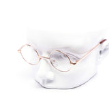 12 Pack: Compact Circle Clear Metal Wholesale Glasses