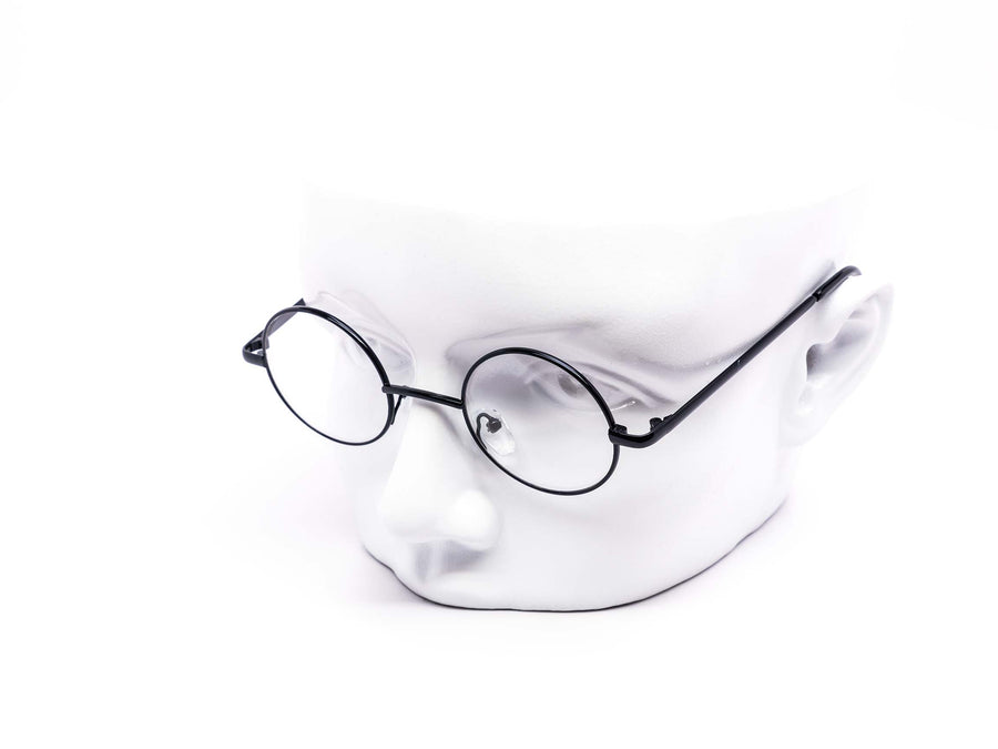 12 Pack: Compact Circle Clear Metal Wholesale Glasses
