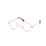 12 Pack: Compact Circle Clear Metal Wholesale Glasses