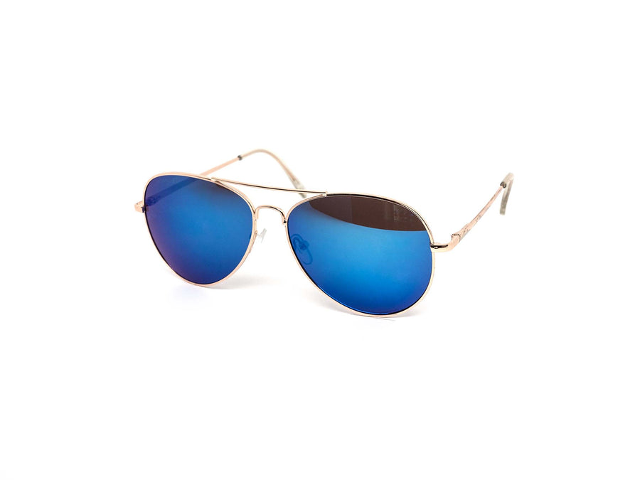12 Pack: Medium Aviator Color Mirror Wholesale Sunglasses