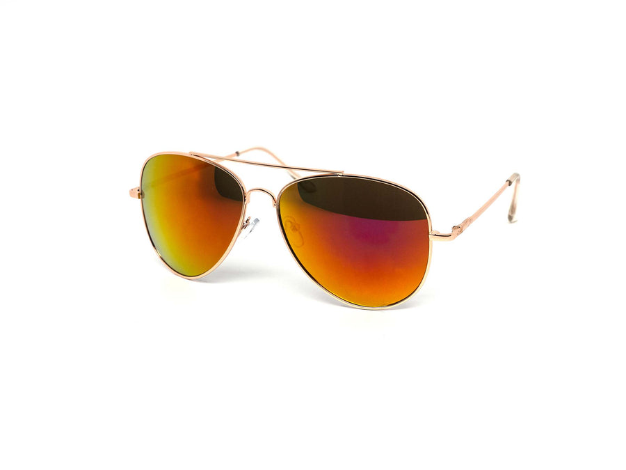 12 Pack: Oversized Aviator Color Mirror Wholesale Sunglasses