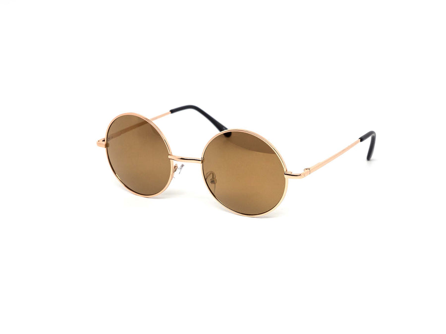 12 Pack: Circle Color Mirror Metal Wholesale Sunglasses