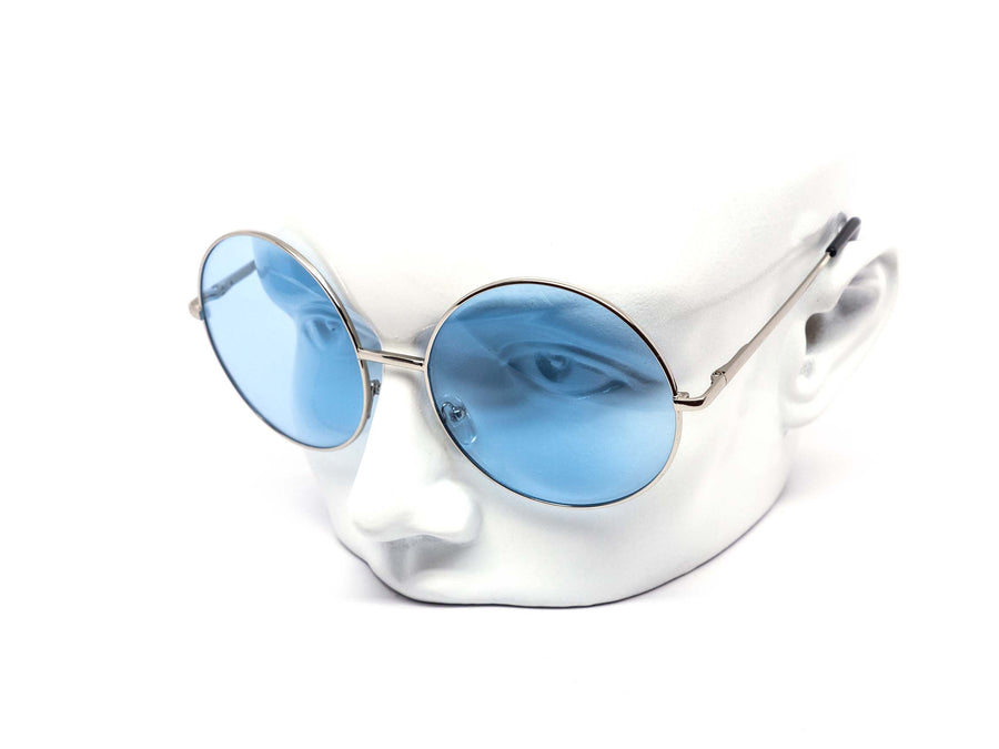 12 Pack: Oversized Circle Color Metal Wholesale Sunglasses