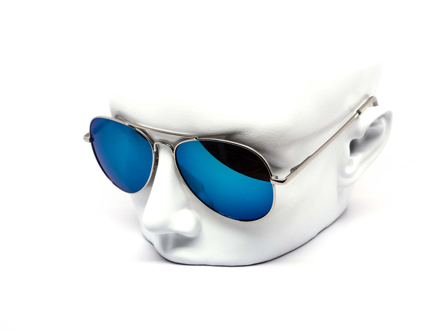 12 Pack: Color Mirror Metal Aviator Wholesale Sunglasses