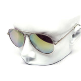 12 Pack: Color Mirror Metal Aviator Wholesale Sunglasses