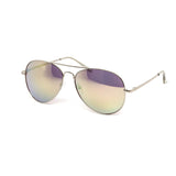 12 Pack: Color Mirror Metal Aviator Wholesale Sunglasses