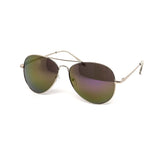 12 Pack: Color Mirror Metal Aviator Wholesale Sunglasses