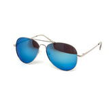 12 Pack: Color Mirror Metal Aviator Wholesale Sunglasses