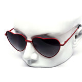 12 Pack: Heart Shaped Metal Gradient Wholesale Sunglasses