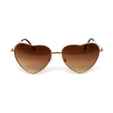 12 Pack: Heart Shaped Metal Gradient Wholesale Sunglasses