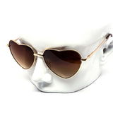 12 Pack: Heart Shaped Metal Gradient Wholesale Sunglasses