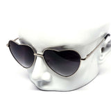 12 Pack: Heart Shaped Metal Gradient Wholesale Sunglasses
