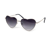 12 Pack: Heart Shaped Metal Gradient Wholesale Sunglasses