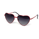 12 Pack: Heart Shaped Metal Gradient Wholesale Sunglasses