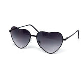 12 Pack: Heart Shaped Metal Gradient Wholesale Sunglasses