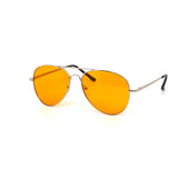 12 Pack: Assorted Color Silver Aviator Wholesale Sunglasses
