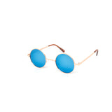 12 Pack: Small Circle Lennon Color Mirror Metal Wholesale Sunglasses