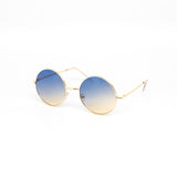 12 Pack: Duotone Circle Metal Gold Wholesale Sunglasses