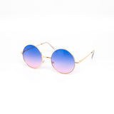 12 Pack: Duotone Circle Metal Gold Wholesale Sunglasses