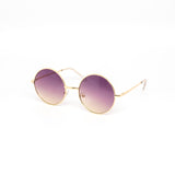 12 Pack: Duotone Circle Metal Gold Wholesale Sunglasses