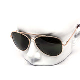 12 Pack: All Dark Lens Assorted Metal Aviator Wholesale Sunglasses