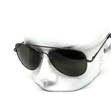 12 Pack: All Dark Lens Assorted Metal Aviator Wholesale Sunglasses