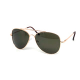 12 Pack: All Dark Lens Assorted Metal Aviator Wholesale Sunglasses