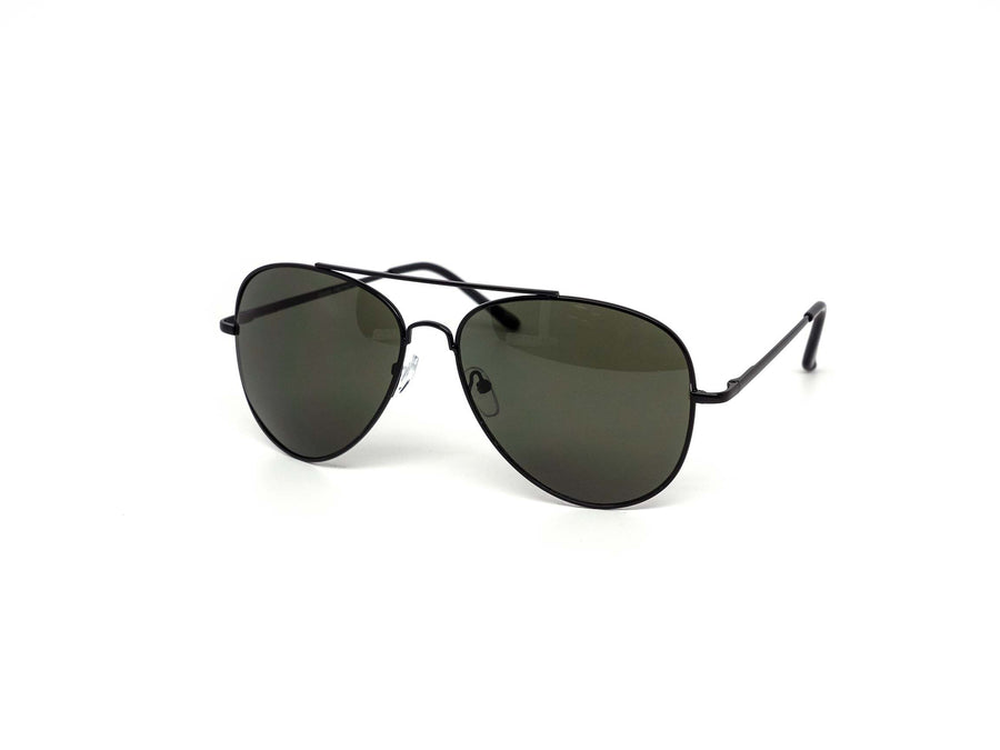 12 Pack: All Dark Lens Assorted Metal Aviator Wholesale Sunglasses