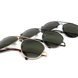 12 Pack: All Dark Lens Assorted Metal Aviator Wholesale Sunglasses
