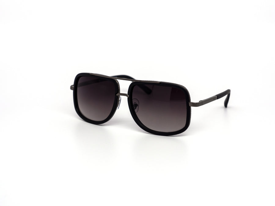 12 Pack: Retro Squared Full-frame Metal Aviator Wholesale Sunglasses