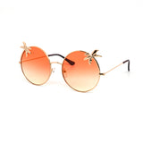 12 Pack: Duotone Island Boy Circle Metal Wholesale Sunglasses