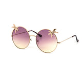 12 Pack: Duotone Island Boy Circle Metal Wholesale Sunglasses