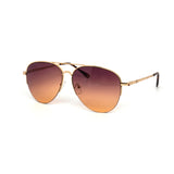 12 Pack: Duotone Semi Rimless Aviator Wholesale Sunglasses