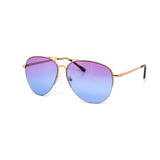 12 Pack: Duotone Semi Rimless Aviator Wholesale Sunglasses