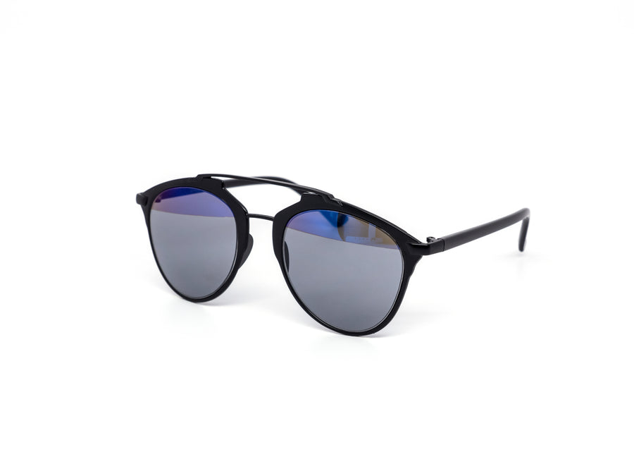 12 Pack: Stylish Double Bridge Aviator Mirror Wholesale Sunglasses