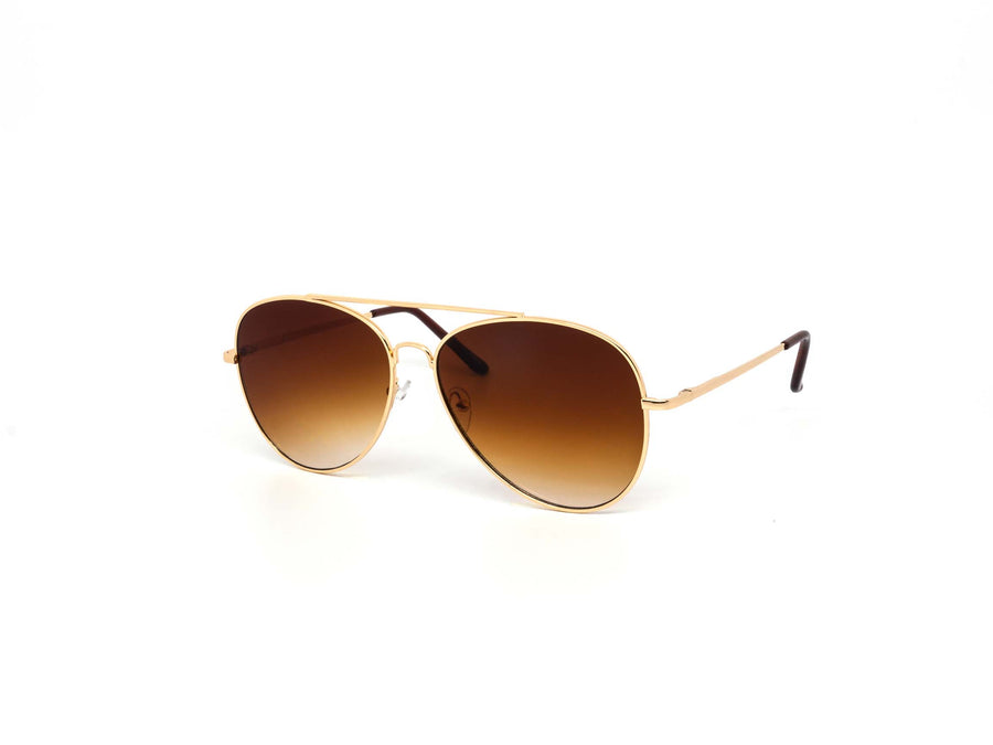 12 Pack: Oversized Metal Aviator Gradient Wholesale Sunglasses