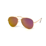 12 Pack: Assorted Color Mirror Aviator Wholesale Sunglasses