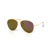 12 Pack: Oversized Assorted Color Mirror Aviator Wholesale Sunglasses