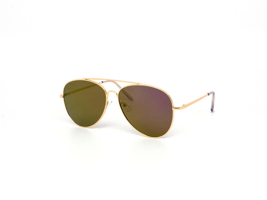 12 Pack: Oversized Assorted Color Mirror Aviator Wholesale Sunglasses