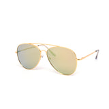 12 Pack: Oversized Assorted Color Mirror Aviator Wholesale Sunglasses
