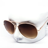 12 Pack: Chic Oversized Round Aviator Gradient Wholesale Sunglasses