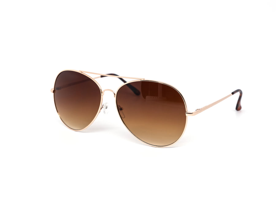 12 Pack: Chic Oversized Round Aviator Gradient Wholesale Sunglasses