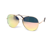 12 Pack: Classy Oversized Aviator Assorted Mirror Wholesale Sunglasses