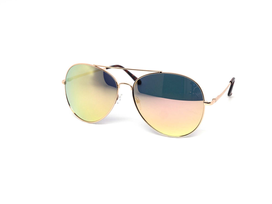 12 Pack: Classy Oversized Aviator Assorted Mirror Wholesale Sunglasses