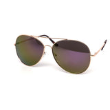 12 Pack: Classy Oversized Aviator Assorted Mirror Wholesale Sunglasses